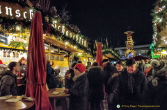 Plenty of food stalls at the Dresden Striezelmarkt